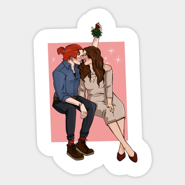 Merry Gay-Mas Sticker by badartndadjokes